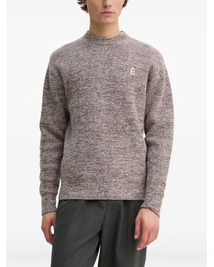 Etudes Studio Logo Crew-Neck Jumper - Grey