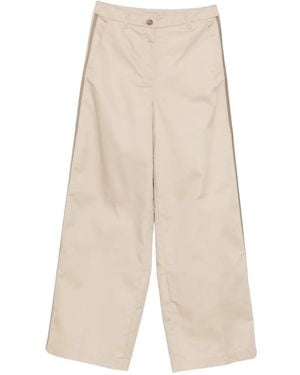 adidas Logo-Embroidered Side-Stripe Pants - White