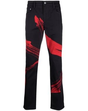Moschino Tony Viramontes Archive Stretch Gabardine Trousers - Blue