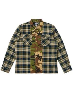 BBCICECREAM Camouflage Check Woven - Green