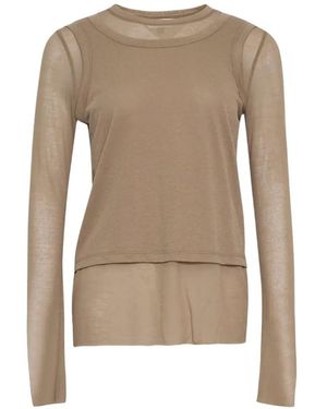 Melitta Baumeister Layered Long-Sleeve Top - Natural
