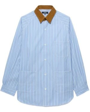 Comme des Garçons Camicia A Righe - Blu