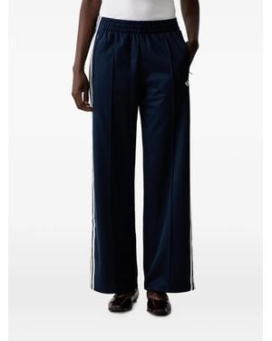 adidas Pantalones De Chándal Con Rayas Laterales Y Capa De Encaje - Azul
