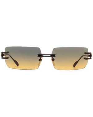 Chrome Hearts Lordie Rimless Rectangle-Frame Sunglasses - Metallic