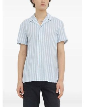 DRYKORN Stripe Short-Sleeve Shirt - Blue