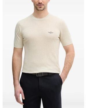 Aeronautica Militare Logo-Detail T-Shirt - White