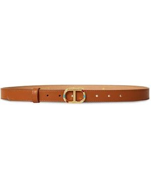 Twinset Logo-Buckle Belt - Brown