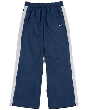 Nike Mid-Rise Open-Hem Trousers - Blue