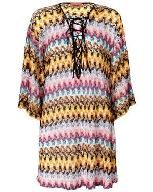 Missoni ジグザグ ビーチカバーアップ - グレー