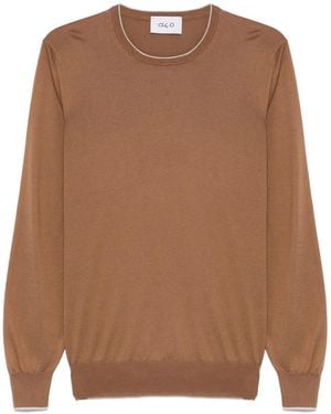 D4.0 Pullover Mit Rundhalsausschnitt - Braun