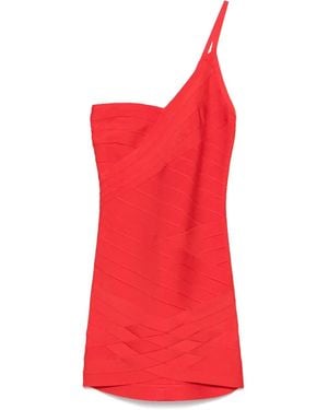 Hervé Léger Ally Mini Dress - Red