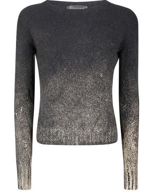 HANDMADE Round-Neck Jumper - Grey
