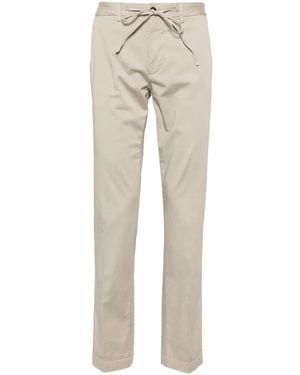 Corneliani Drawstring Straight-Leg Pants - Natural