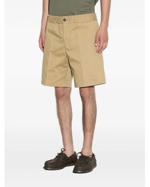 Paolo Pecora Elasticated-Waist Bermuda Shorts - Natural