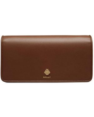 Bally レザーショルダーバッグ - ブラウン