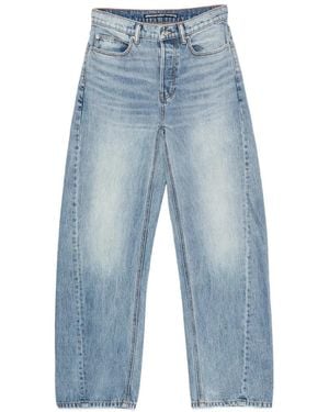 Alexander Wang Logo-Detail Belt-Loop Jeans - Blue