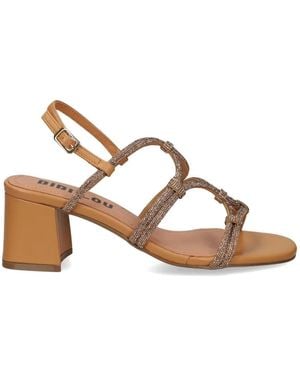 Bibi Lou Quail Crystal-Embellished Multi-Strap Sandals - Brown