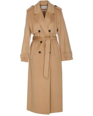 IVY & OAK Colette Ann Jas Met Dubbele Rij Knopen - Naturel