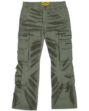 Godspeed Flared Cargo Trousers - Green