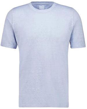 120% Lino Klassisches T-Shirt - Blau