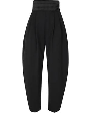 ANDAMANE Pantaloni Sandy Con Banda Raso - Nero