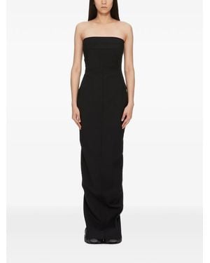 Rick Owens Wool Sleeveless Dress - Black