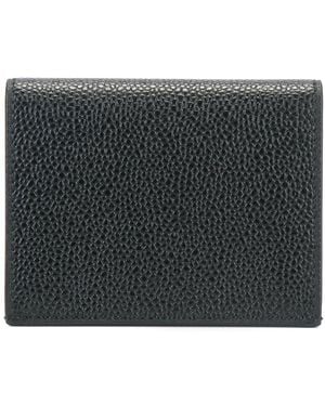 Thom Browne Striped Detailing Cardholder - Black