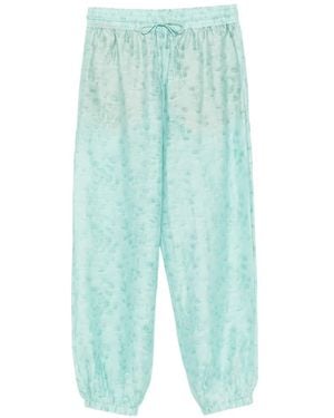 Christopher Esber Light Leak Jacquard Trousers - Blue