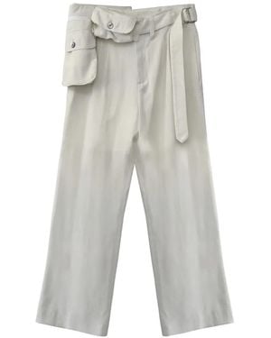 SAN263-1 Belt-Bag Trousers - Grey
