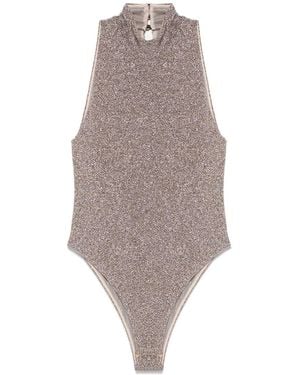 forte_forte Metallic-Threading Top - Grey