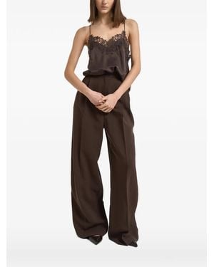 IRO Lace Trim Top - Brown