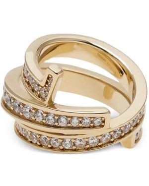 Ferragamo Gancini Triple-Band Ring - Metallic