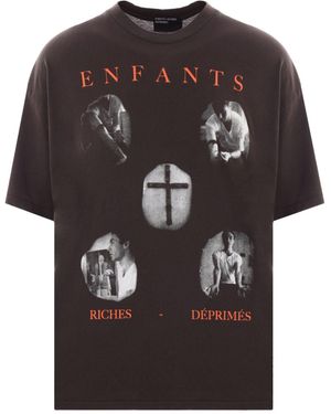 Enfants Riches Deprimes Narcotica Cotton T-Shirt - Black