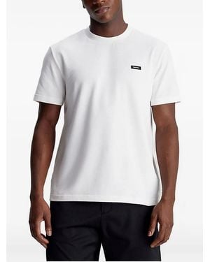Calvin Klein Logo-Patch T-Shirt - White