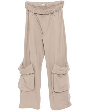 OPEN YY Rolled-Waist Pants - Natural
