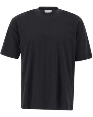 Diktat T-Shirt À Fente Latérale - Noir