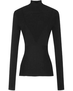 Versace Pull En Laine Vierge - Noir