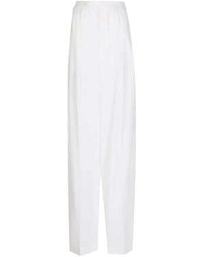ANOUKI Wool Wide-Leg Pants - White