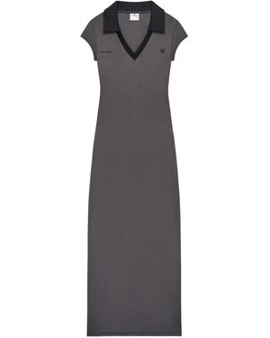 Courreges Sports Polo Long Dress Clothing - Grey