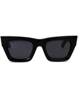 Ferragamo Eyewear Sf2105S Logo-Lettering Sunglasses - Black