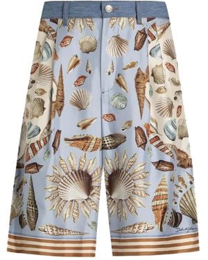 Dolce & Gabbana Denim Bermuda Shorts - Blue