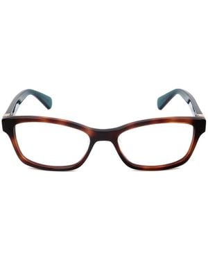 Kate Spade Renne Tortoiseshell-Effect Rectangle-Frame Glasses - Brown