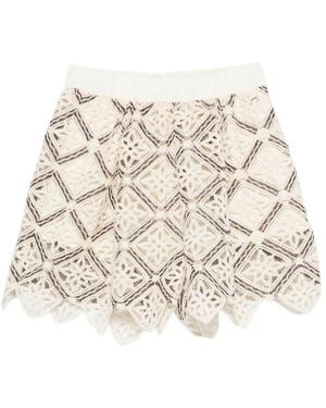 Herno Elastic-Waistband Shorts - Natural