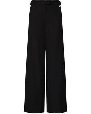 Liu Jo Flamed Viscose Pants - Black