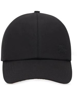 Burberry Gabardine Baseball Cap - Black