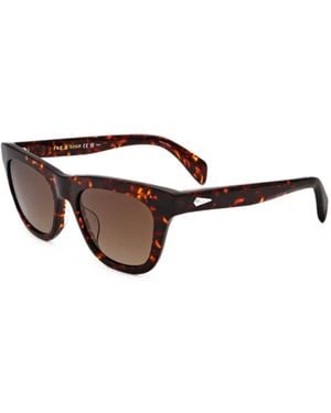 Rag & Bone Tortoiseshell-Effect Square-Frame Sunglasses - Brown