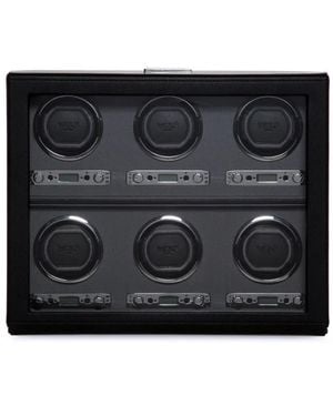 Wolf Six-Piece Watch Winder - Black