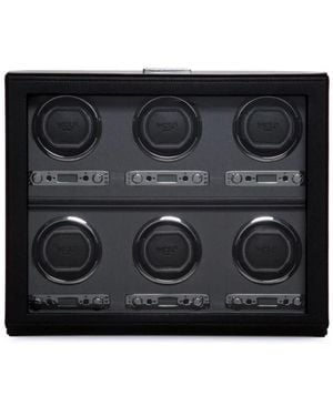 Wolf Six-Piece Watch Winder - Black