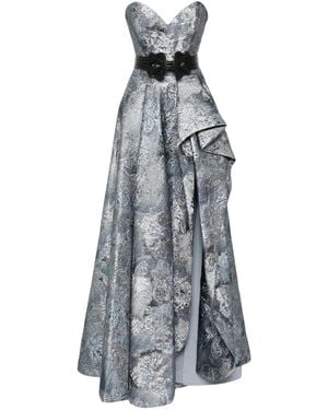 Saiid Kobeisy Brocade Long Dress - Blue