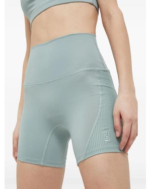 P.E Nation Free Play Ribbed-Panel Shorts - Blue